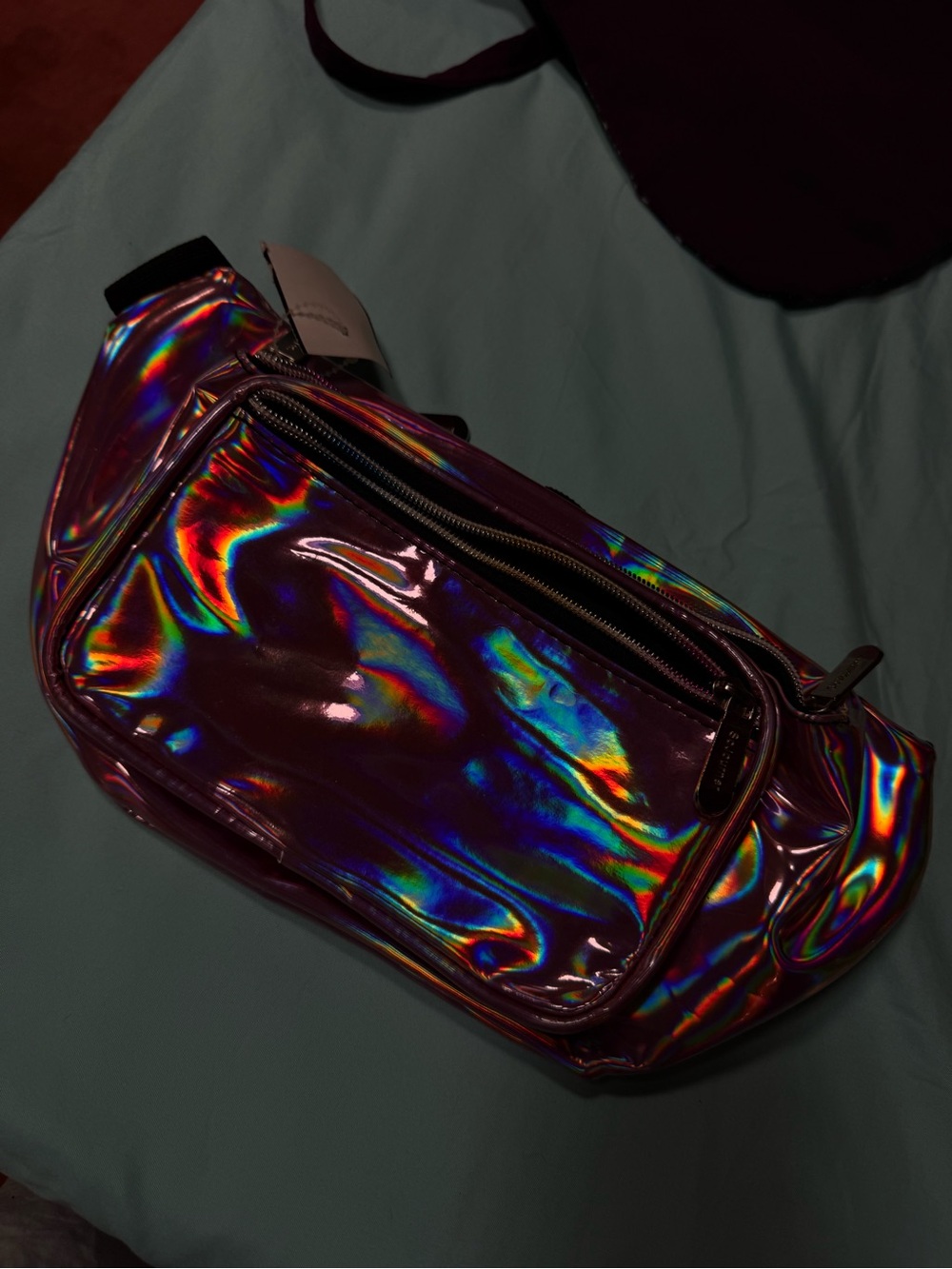 Holographic Iridescent Men's Waist Bag - Unbranded